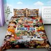 Boys 3Pcs Duvet Cover Set One Piece Cartoon Bedding Set Quilt Cover Breathable And Comfortable For Bedroom Decor Best Gifts