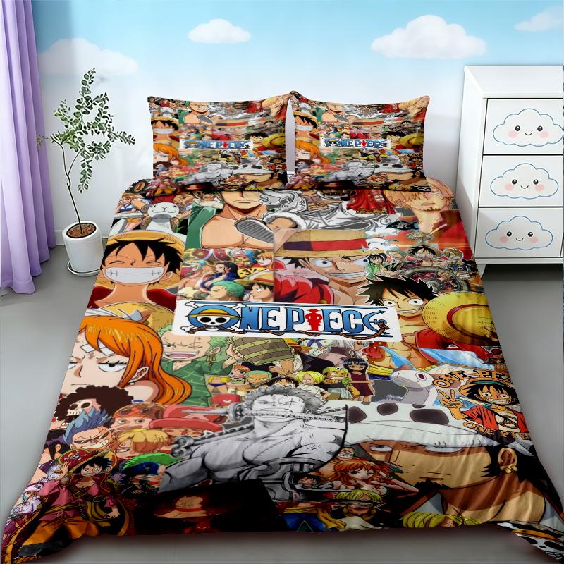 Boys 3Pcs Duvet Cover Set One Piece Cartoon Bedding Set Quilt Cover Breathable And Comfortable For Bedroom Decor Best Gifts