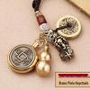 Zodiac Five Emperors Coins Keychain Pendant Ornament