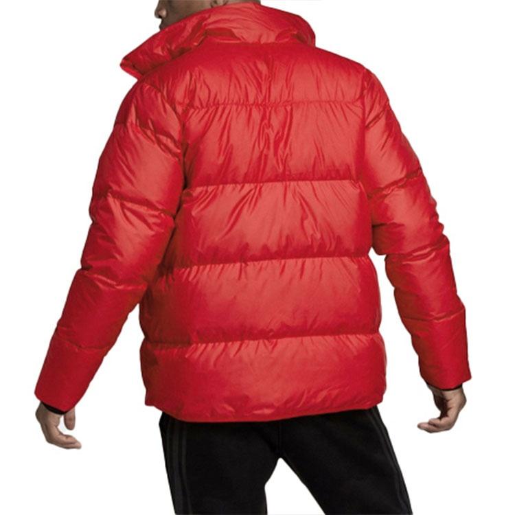 Adidas Down Jackets Men's Red Stand Collar Moderate GV5348