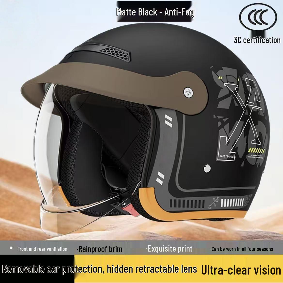 Сертифицированный 3C Электровелосипедный шлем – Унисекс, Теплый для Осени/Зимы, Всесезонная Безопасность для Катания на Электросамокате Universal 55-60cm