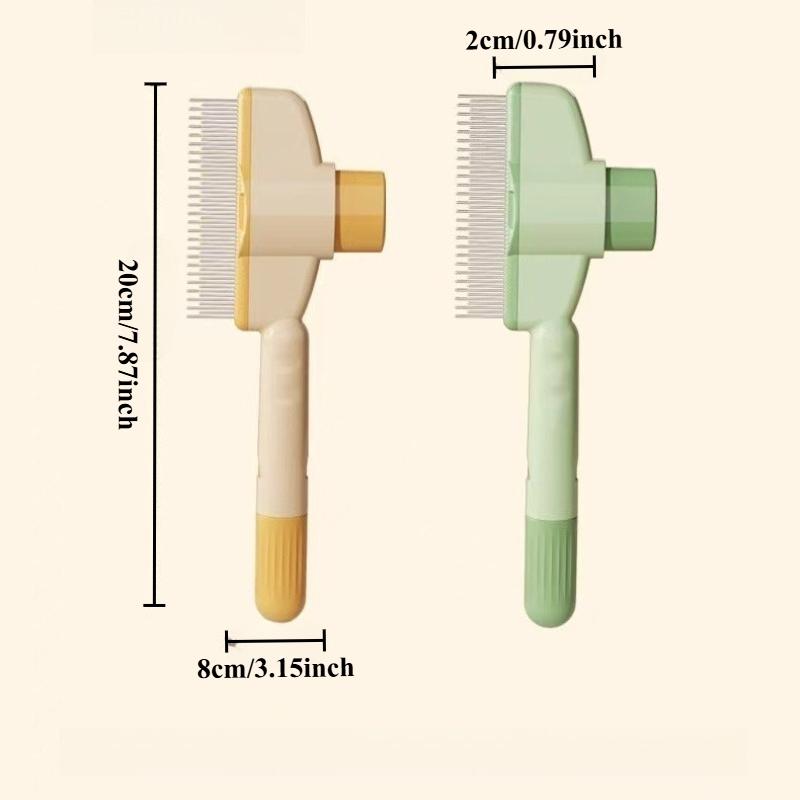 Self Cleaning Pet Brush for Cats Dogs Deshedding Tool Dematting Comb for Long Hair Removes Loose Fur