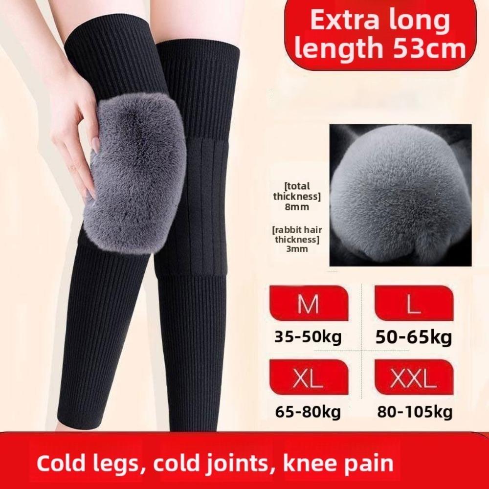 Thickened Winter Knee Pads Plus Velvet Leg Sleeves New Knee Support Unisex
