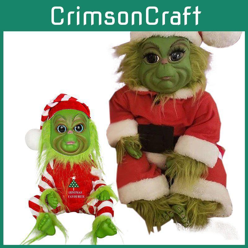 Adorable 20cm Grinch Doll Christmas Stuffed Plush Toy Perfect For Holiday Decor