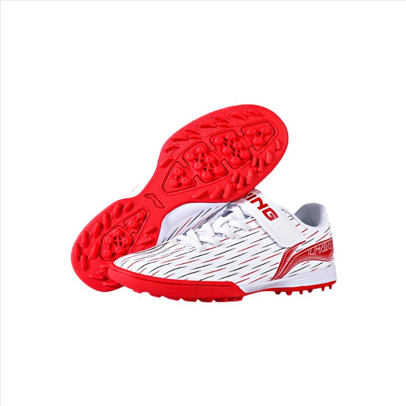 Li Ning Kids Speed Shadow TF Comfortable Kids Football Shoes Kids Football Shoes Red YKGU026-7