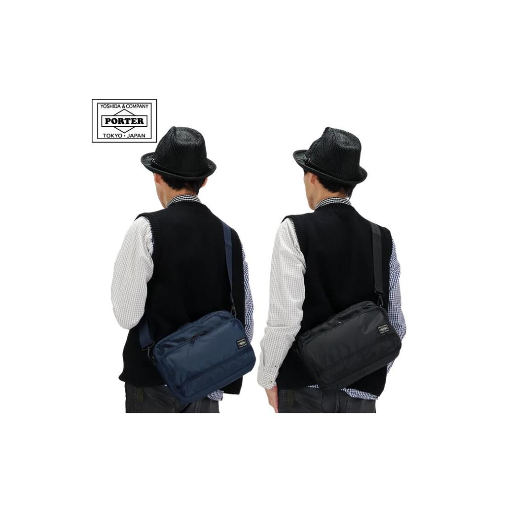 Flash Horizontal Shoulder B5 [Porter] Bag, Size, Men's & Women's (Navy/NV)
