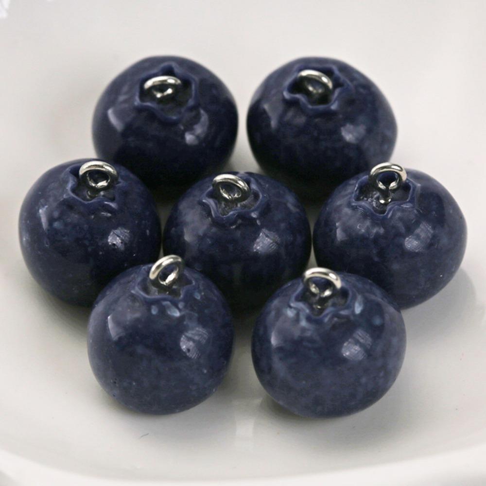 10pcs Resin Fruit Beads Simulated Fruit Keychain Making Accessories DIY Earring Necklace Jewelry
