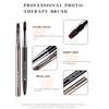 Round Flat Head Nail Art Brush Nail UV Gel Extension Builder Painting Drawing Carving Pen DIY Manicure Tool Set