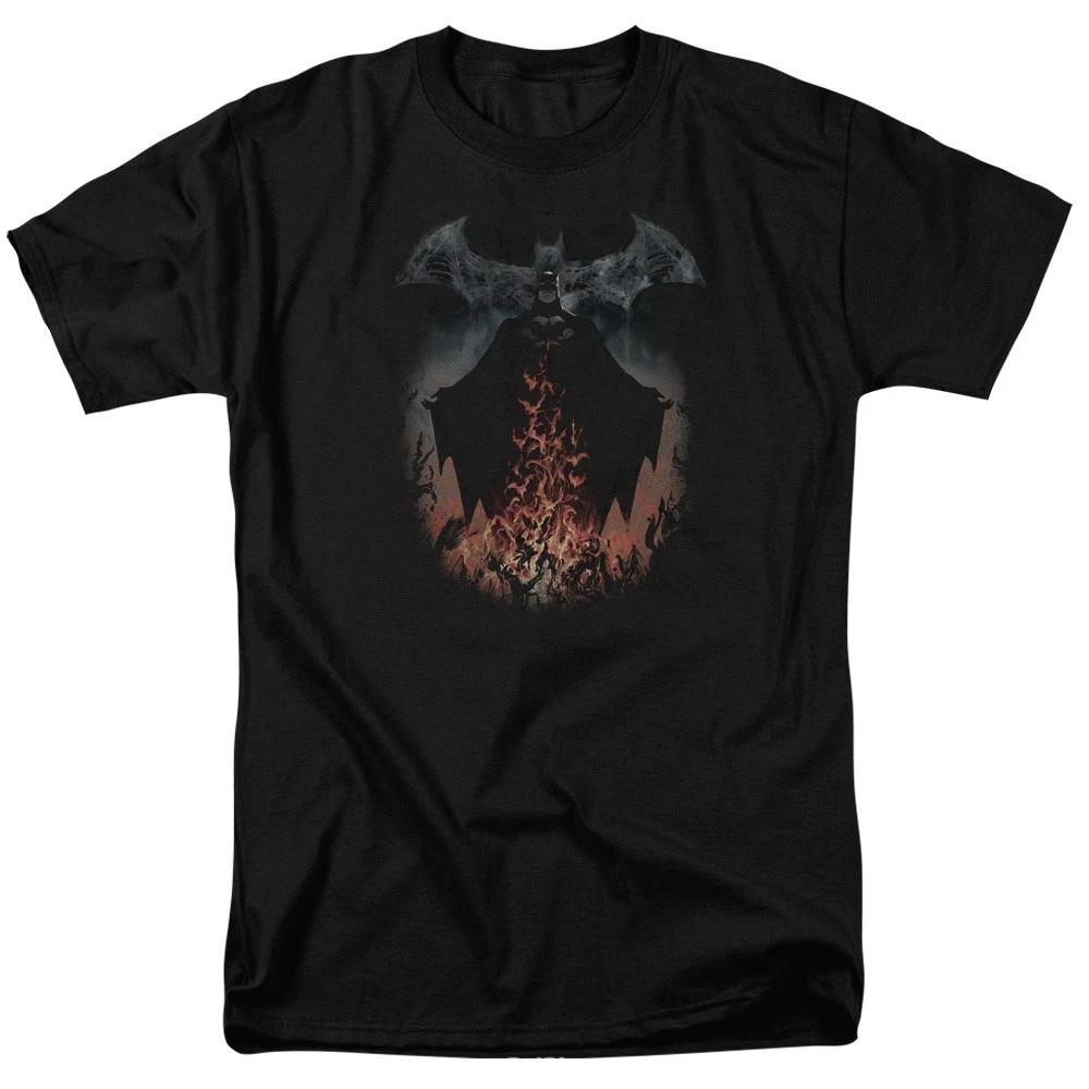 Batman Smoke And Fire DC Comics Licensed Adult T-Shirt L