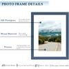 8x10 Picture Frame with 6x8 Mat, Display 6x8 with Mat or 8x10 Without Mat, Wood 8 by 10 Photo Frame, 8 x 10 Frame for Wall Hanging and Tabletop