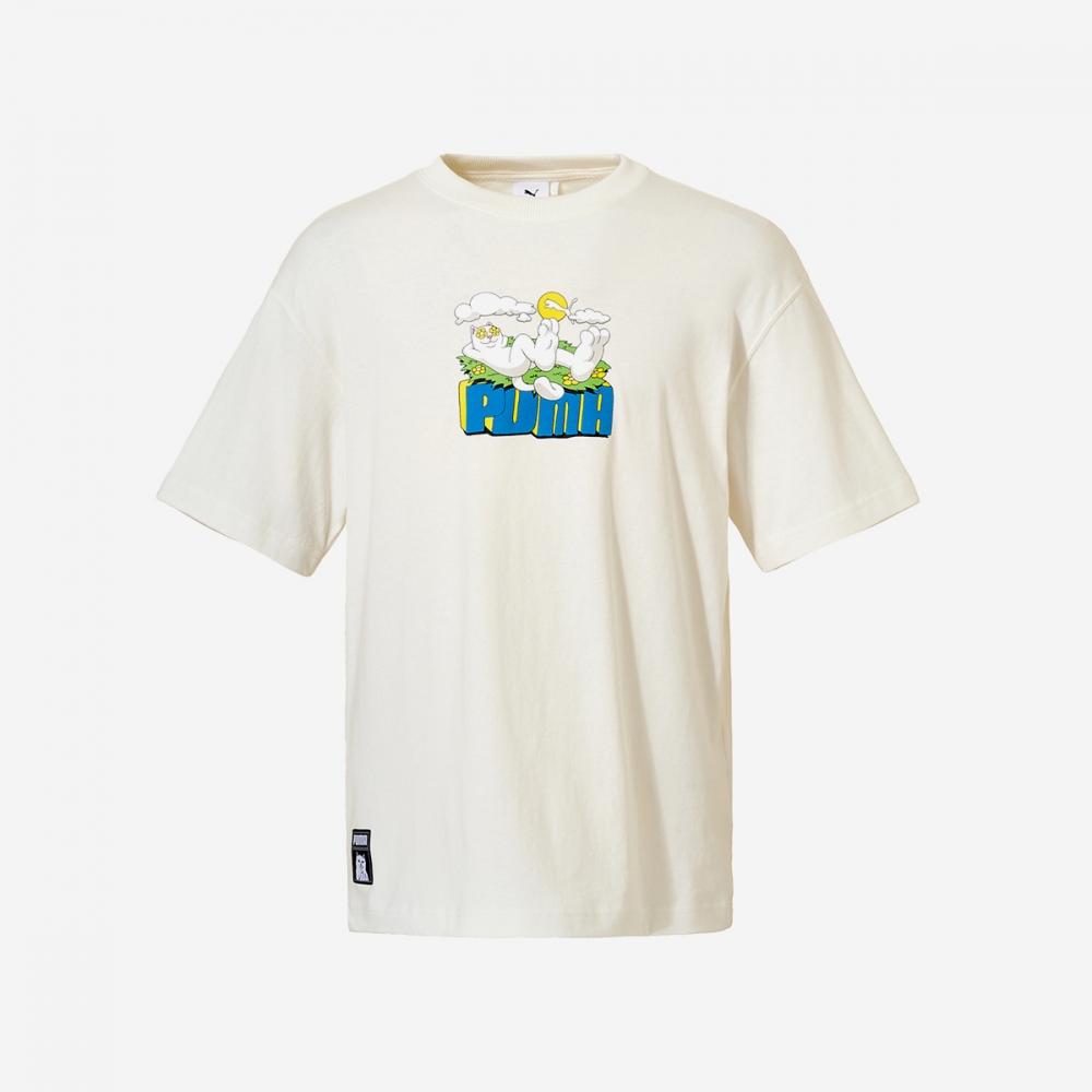 

Puma Футболка Puma X Lip and Deep Graphic PKI62351365 Теплый белый
