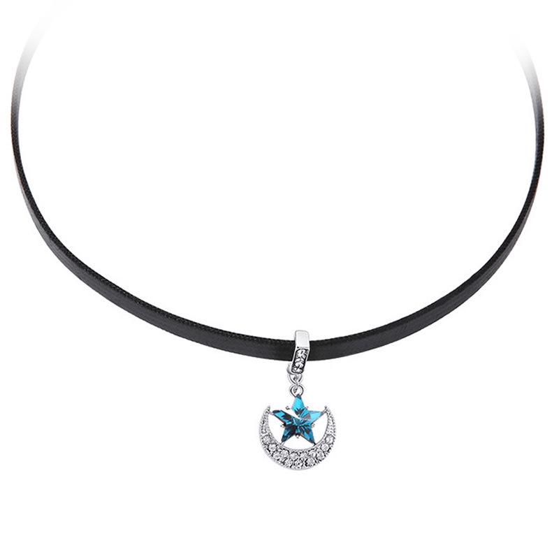 Choker, šperk na krk, řetízek na krk, krátký řetízek na klíční kost, náhrdelník, jednoduchá korejská verze pro ženy, univerzální límec, řemínek na krk.