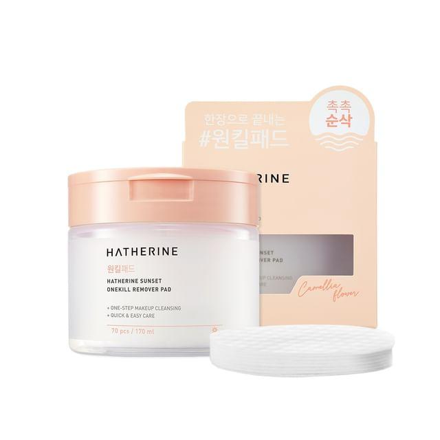 HATHERINE - Sunset Onekill Remover Pad 70 pads