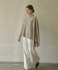Eima Webbed Merino Wool Poncho Knit_2Color