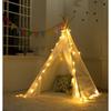 Neues Tipi-Zelt für Kinder Spielzelt Teepee Haus Wigwam Zimmer Kinderzelt Spielhaus Dreieckiges Teepee Leinwand Schlafkupel