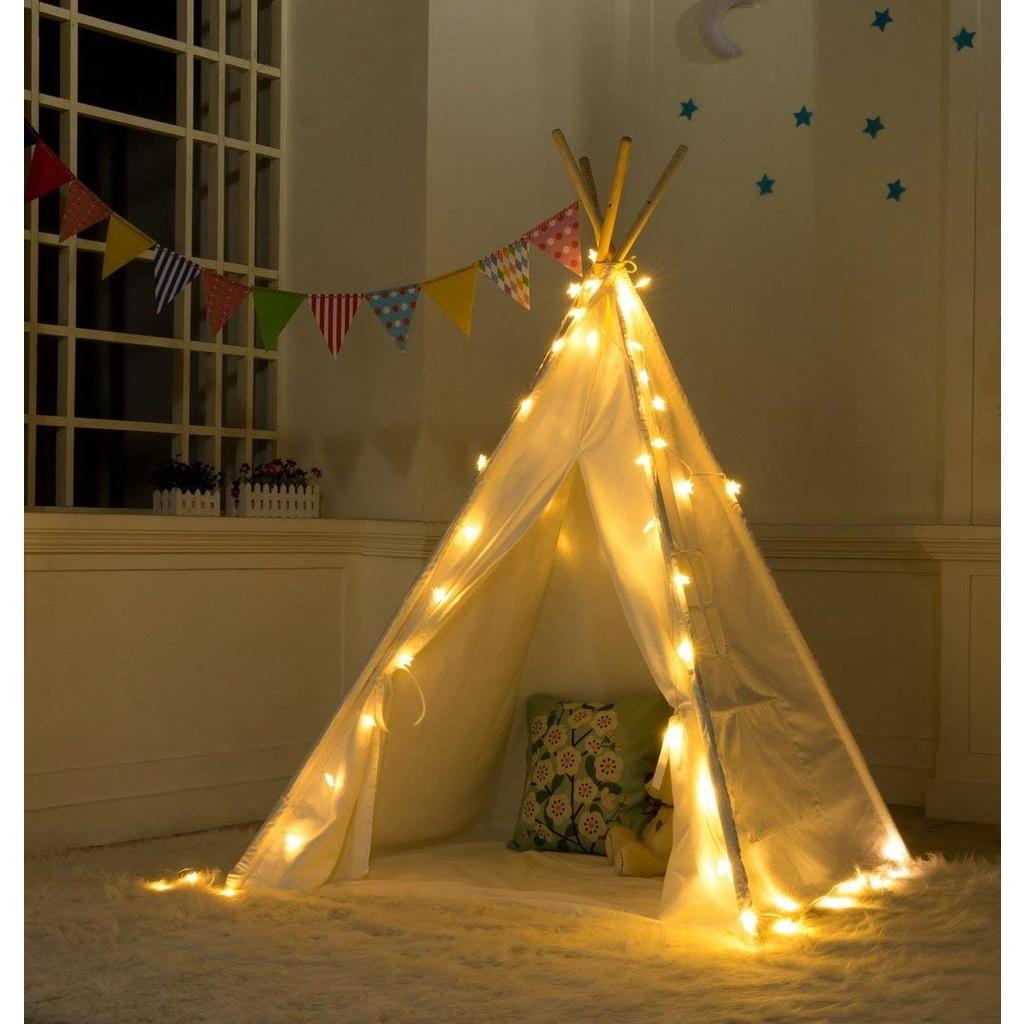 New Tipi tent for kids Play-Tent Teepee House Wigwam Room Children's Tent Game-House Triangle Teepee Canvas Sleeping Dome