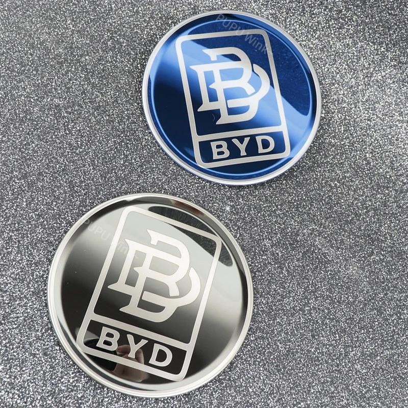 HBZBP1 Car Steering Wheel Metal Protective Cover for BYD Atto 3 Yuan Plus Seagull Dolphin Seal Stainless Modified Sticker Fashion New