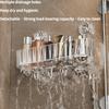 1PC Suction Cup Non-punching Rack Toilet Bathroom Wall-mounted with Hook Storage Rack Toiletries Storage Box