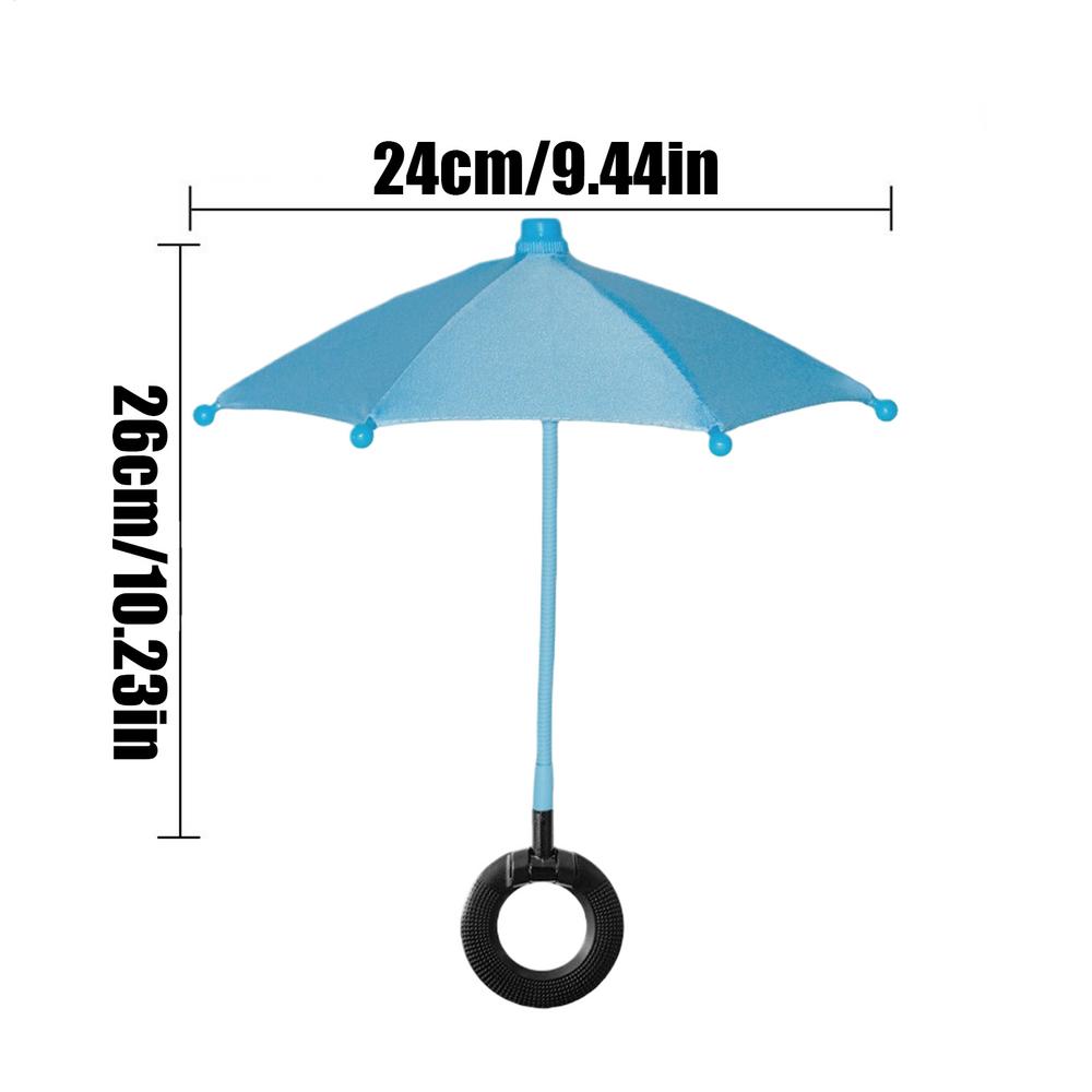 Phone Umbrella Flexible Angle Portable Protector Outdoor Phone Umbrella Sun Shade for Pool Travel Daily Cycling Riding Men Women