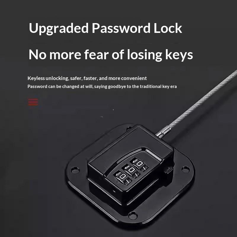 1 stk. Børnesikkerhedslås Rustfrit Stål Kabel Til Skab Køleskabsdør Vindue Hold Børn Baby Sikre Hjemme Stærk Fast Lås