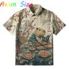 Hawaiian Anime Capybara Men's Shirt Funny Capybaras 3D Print Lapel Single Button Beach Hawaii Shirts Unisex Y2k Camisa