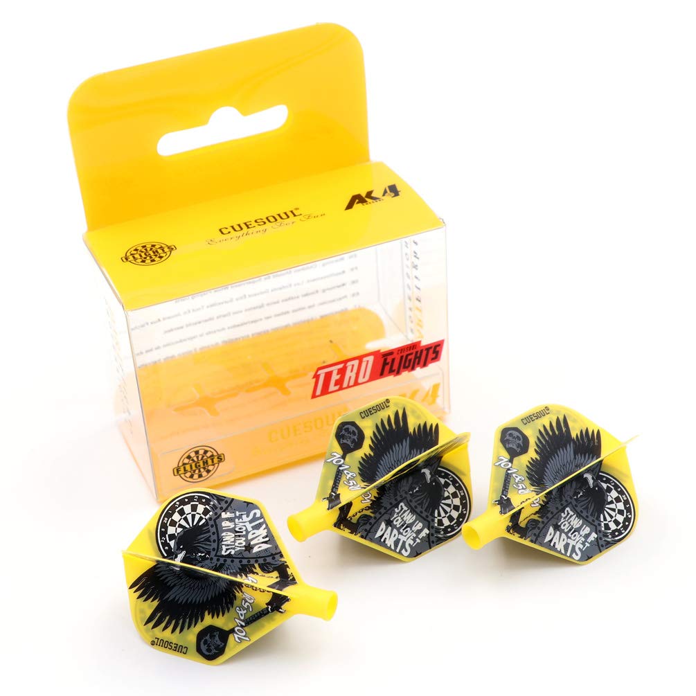 CUESOUL TERO system AK4 dart flights standard shape 3pcs CS-AK4+4LY