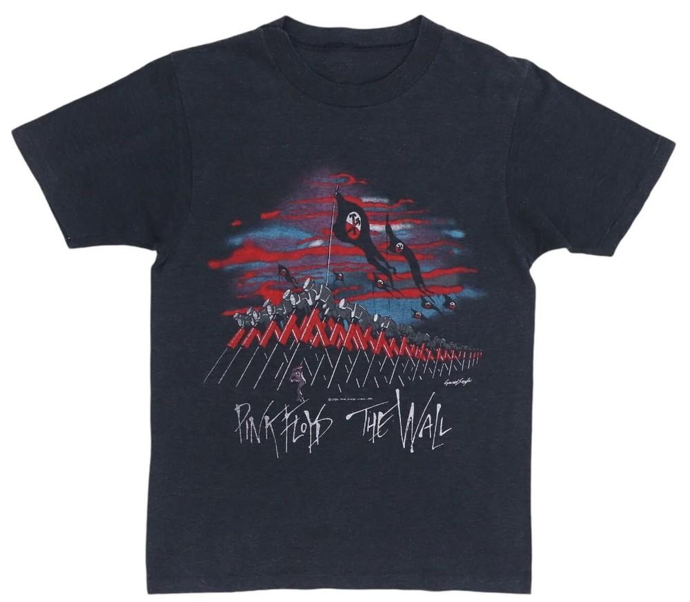 Vintage Pink Floyd The Wall T-Shirt – 80s Rock Band Unisex Cotton S-5XL T-shirt Unisex T-Shirt L