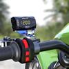 3 In 1 Motorrad Elektronische Uhr Thermometer Voltmeter 12V IP67 Wasserdicht Staubdicht LED Uhr Digitalanzeige Uhr