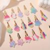 BABY BOWS 16Pcs/set Glitter Rainbow Heart Star BB Handmade Hair Clips for Girls Hairpins Barrettes Headwear Hair Accessories