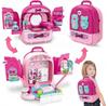 Dk Dollhouse Vanity In a Suitcase Backpack 3-in-1 Set + Accessories