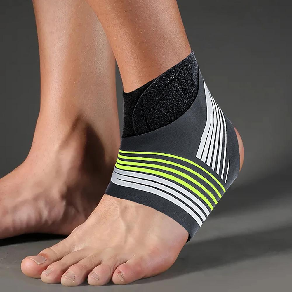 

1 шт. Регулируемая компрессионная поддержка голеностопа для мужчин и женщин, прочная спортивная защита голеностопа XL