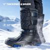 Outdoor Thickened Warm Ice Fishing High Cotton Boots Winter Cold Proof Anti Slip Plush Winter Fishing Snow Shoes Men