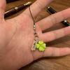 Four-Leaf Clover Charm: Lucky Student Keychain & Phone Lanyard - Chinese Style