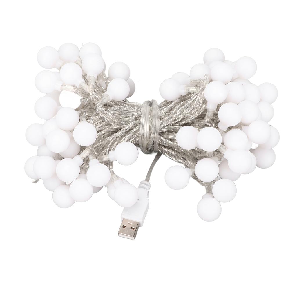 Ball String Light Waterproof USB Powered Colorful Decorative LED Lamp String for Christmas Party Bed