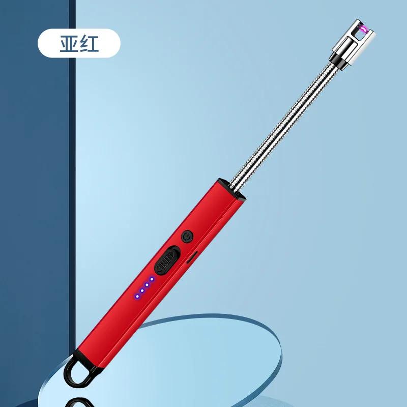 720° Extended Hose Rotatable Aromatherapy Candle Igniter Gas Stove Rechargeable Household Ignition Stick Windproof Lighter