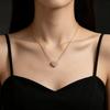 Light Luxury Love Necklace Women's Collarbone Chain Simple and Versatile High-end Jewelry