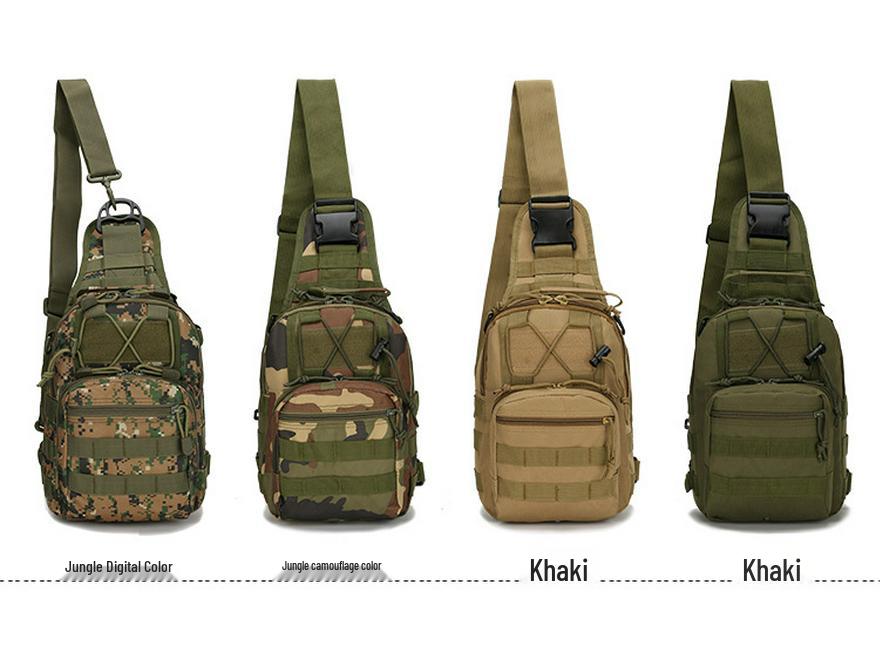 Herren Taktische Camouflage Radsport Brusttasche - Tragbare Outdoor Umhängetasche für Bergsteigen