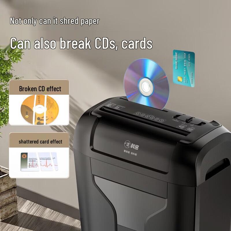 Comi DS02 10-Sheet Cross-Cut Office Paper Shredder CN Plug (adapter Included)