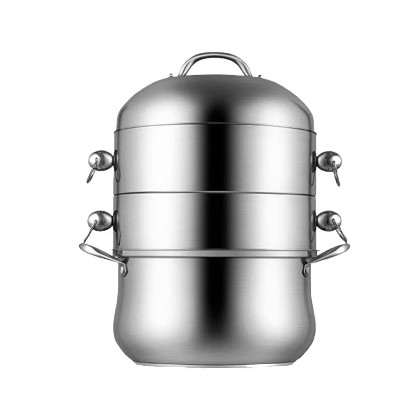 Yingbai Stainless Steel 3-Layer 32CM Steamer Pot