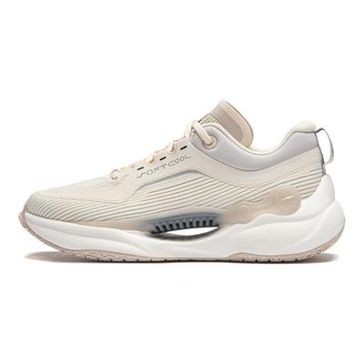 Li Ning Soft Cool Cushioning Durable Breathable Thick Sole Dad Shoes Lightweight Comfortable Low Top Casual Shoes Women Sneaker AGLU022-2