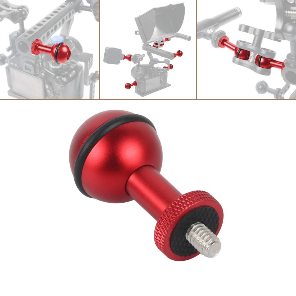 1 inch Ball Head Adapter Camera Screw Mount Adapter Durable for Camera Underwater Diving Photography Bracket Parts 1 Piece