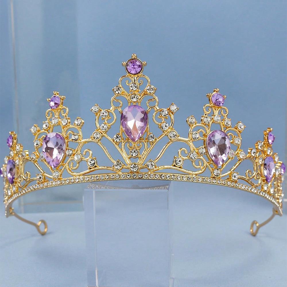 Akcesoria Ślubne Korona Korona na Włosy Modne Nakrycie Głowy Korona Królowej Węzeł Akcesoria do Studia Ślubnego