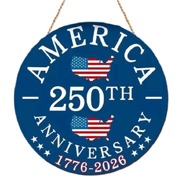 

4Th of July Hanging Door Sign,Independence Day Decorations Rustics American Plaque for Front Door Porch Wall Window Decors