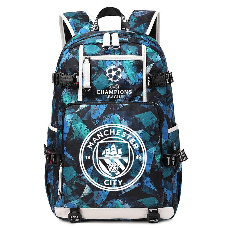 School Season Football Peripheral Student Schoolbag Leisure Personalized Backpack Large Capacity With Usb Charging