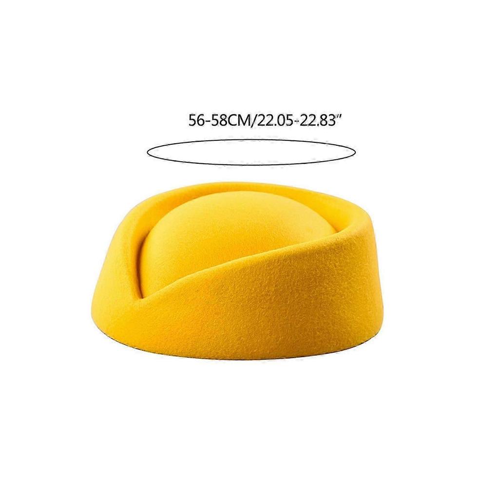 Baret Čepice Letuška Letecká posádka Klobouk ve vintage vzhledu Uniforma Letuška Baretová čepice Klobouk ve tvaru slzy vínově červená