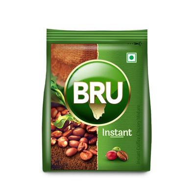 BRU Instant | Aromatischer Kaffee aus südindischen Plantagen | Premium-Mischung aus Robusta- und Arabica-Bohnen für ein reichhaltiges Kaffeeerlebnis