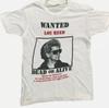 Vintage 80's Wanted Lou Reed Shirt Short Sleeve White Unisex T-Shirt