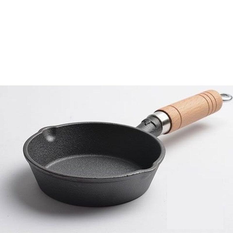 ZISIZ 13cm Cast Iron Breakfast Frying Pan
