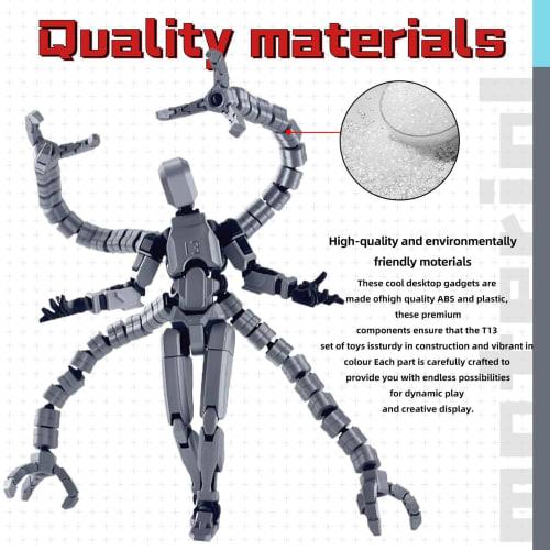 3D Printed Action Figures | Desktop Decorative Figure Toys | Articulated Models for Game Fans, Teens, Adults, Desktop Collectors, and Enthusiasts