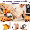 12PCS Halloween Stainless Steel Cookie Mold Cartoon Cookie Cutter Pumpkin Bat Ghost Spider Web Baking Molds Kitchen Baking Tools
